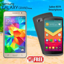 2 in 1 Bundle Offer, Samsung Galaxy Grand Prime Smartphone, Lafee Smartphone